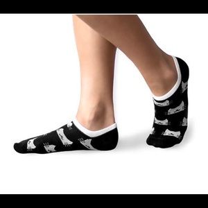 Meowingtons Black white socks cat pattern